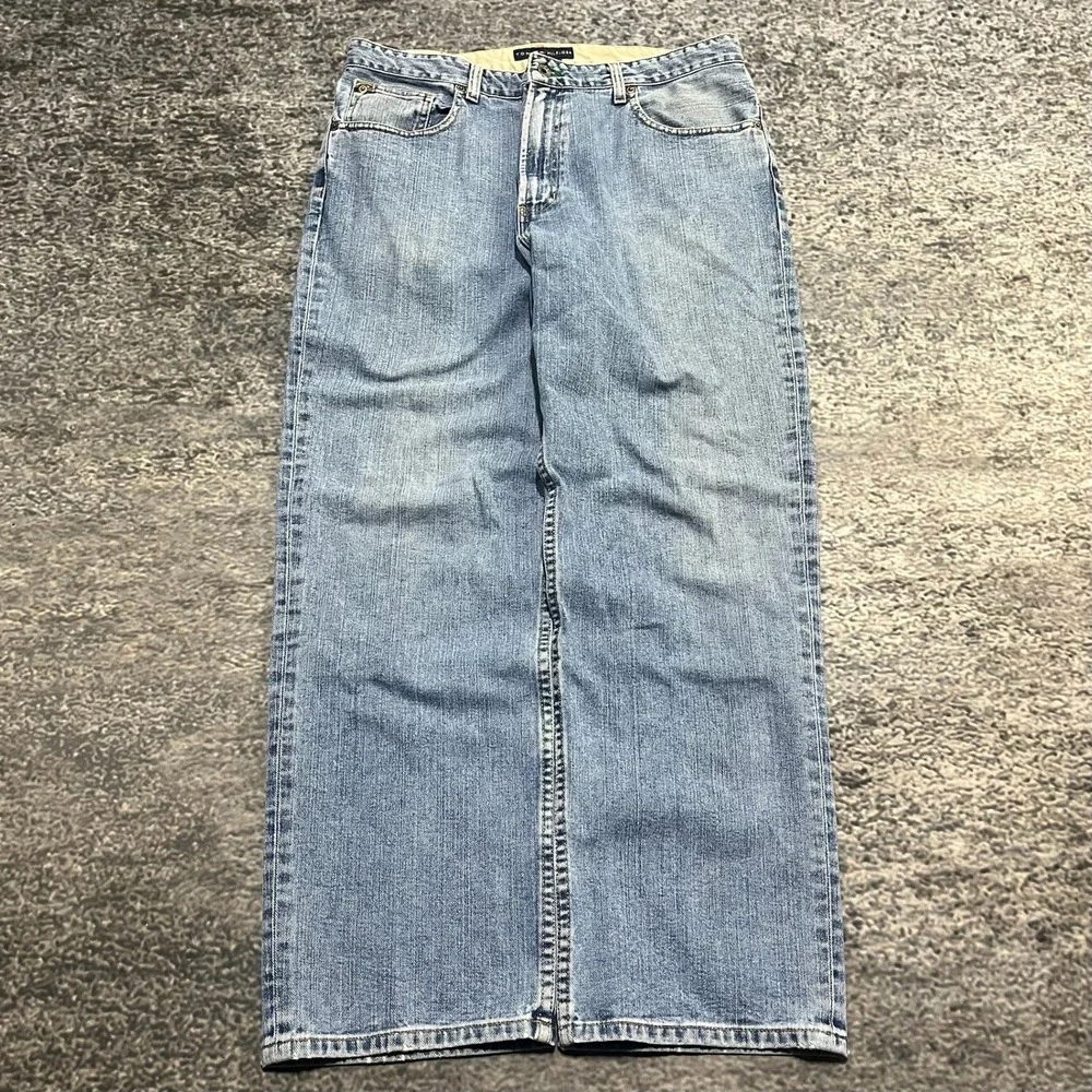 Vintage Tommy Hilfiger Jeans Relaxed Fit Mens 36x30 Blue Baggy Skater‎ Y2K